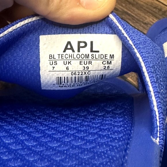 APL Men's Big Logo Techloom Slide NWT *IN BOX* Size 7 (Cobalt/White) - Picture 13 of 14